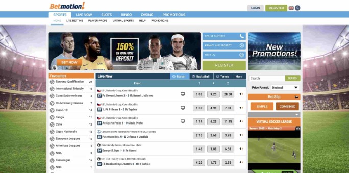 Betmotion screenshot