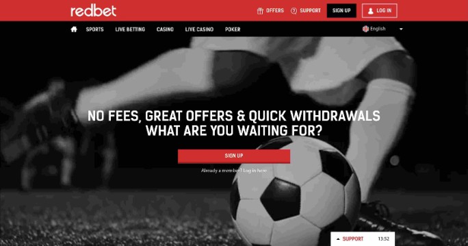 Redbet screenshot