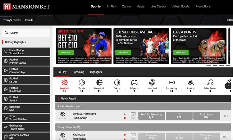 MansionBet screenshot