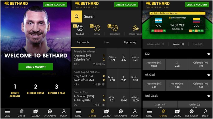Bethard app screenshot