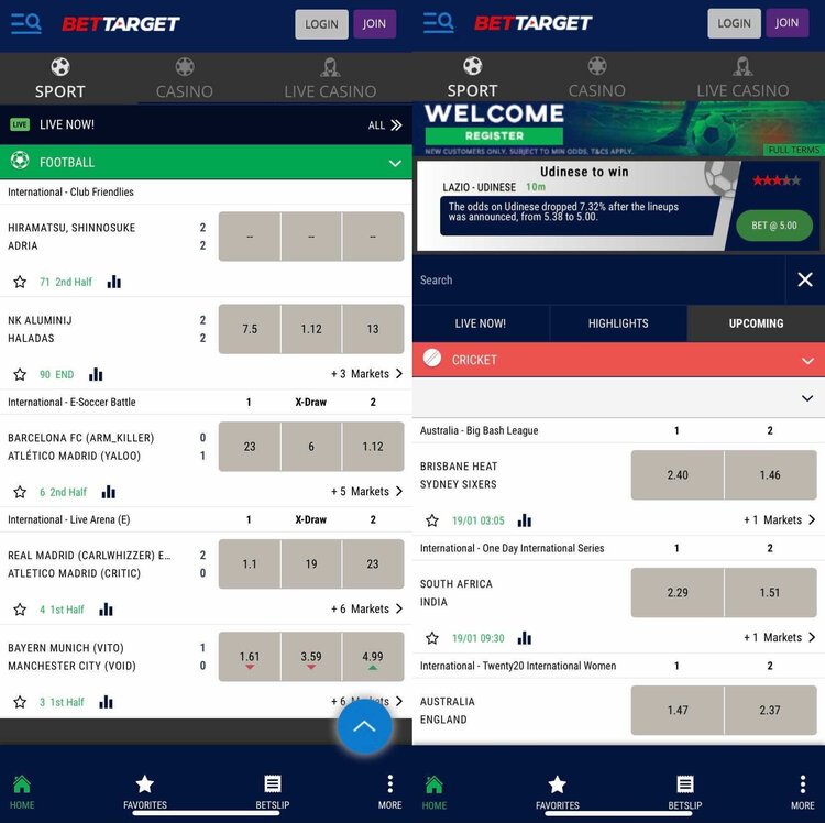 BetTarget app screenshot