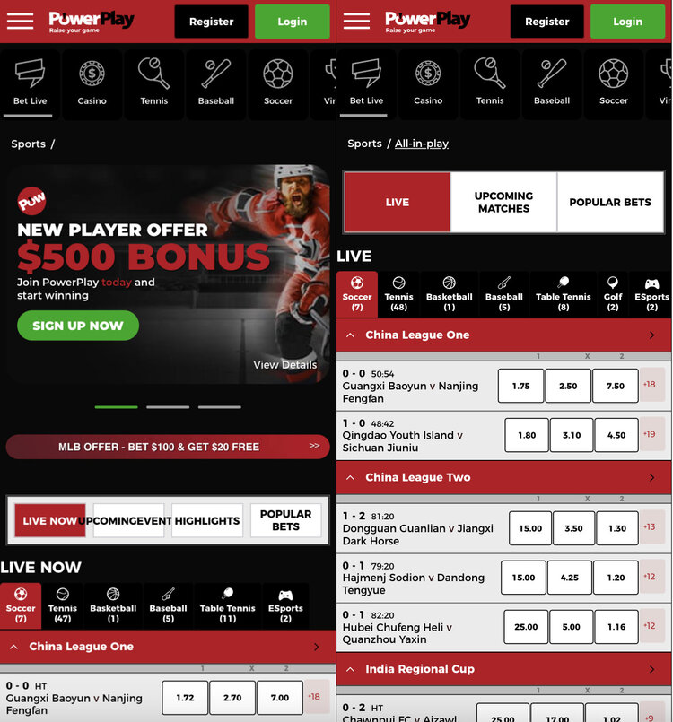 PowerPlay app screenshot